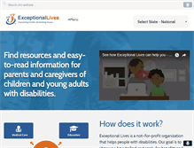 Tablet Screenshot of exceptionallives.org